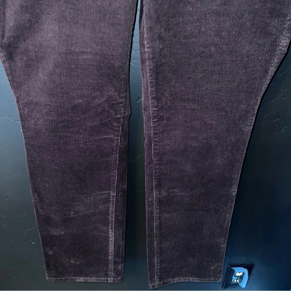 Talbots Heritage Petite Corduroy Pants in Chocolate Brown size:14 P STRAIGHT LEG - Picture 4 of 10